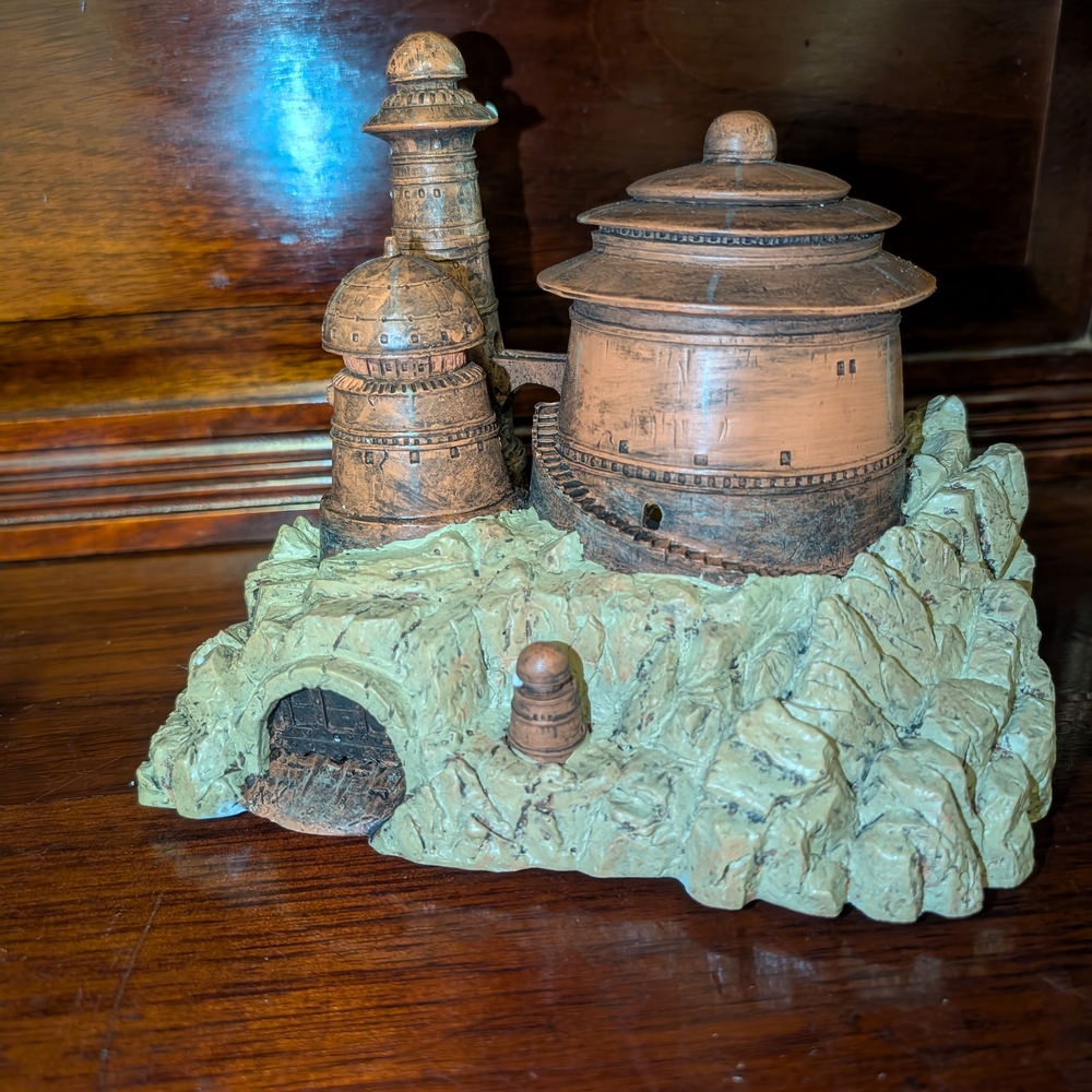 Rustic Brown Castle FigurineHawthorne Star Wars Galactic Village Collection Jabb